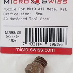 Wanhao MK10 0.5mm Nozzle – A2 hardened steel (Micro Swiss)