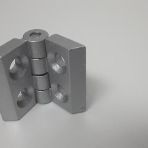 Hinge for 20 series profile silver metal 1 pair