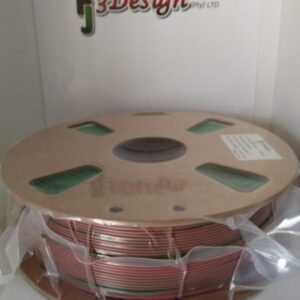 PLA tri-color RED+GOLD+GREEN 1.75mm 1kg